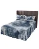 Bedrok Abstract Modern Retro Textuur Elastisch ingerichte sprei met kussenslopen Matrashoes Beddengoed Set Laken