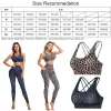 BRAS Cloud Cacher Femmes Léopard Sports Soutien-Gorge Fitness Yoga Crop Top Accueil Exercice Sous-Vêtements Sexy Gilet Grande Taille Chemise Courir Sportswear