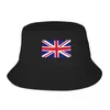 Berets union jack flaga brytyjska angielska dorosła rybak hat bob wiader hatt