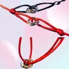 Charm Bracelets Fashion Lovers Jewelry 23 Colors Weave Cotton Rope Classic Tricolor Stainless Steel Bangle Bracelet For Men Women 2318185