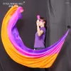 Stage Wear Can Be Customized Real Silk Veil POI Thrown Balls Belly Dancer Performance Props Bellydance Accessory Ball 200x90cm