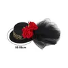 Fontes de festa Steampunk Mini Top Hat Headwear Decorativo Funky Gothic Head Gear Acessórios de cabelo para Cocktail Festival Carnaval Po Adereços