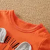 Ensembles de vêtements Animal - Imprimé lion orange manches longues avec pantalon ensemble de mode en coton0-18 mois nouveau-né bébé garçon printemps et automne col rond