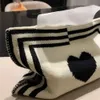 Tissue Boxes Napkins Decoration Knit Desktop Tissue Box Foldable Reusable Heart and Plaid Napkin Cover Dustproof Home Livingroom Car Paper Towels Bag Q240222