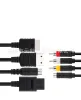 Câbles multifonctionnels AVS RCA, câble Audio vidéo pour Console de jeu Sega Saturn SS DC PS1 PS2 SNES N64 NGC SFC