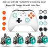 Joysticks substituição kit controlador de jogo polegares apertos tampa joystick pára-choques botões abxy para um controlador s 1708