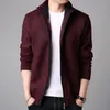 Maglioni da uomo ispessimento cardigan solido maglione uomo bel autunno inverno adolescenti slim uomo cappotto in maglia