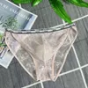 Sous-vêtements sexy en dentelle pour hommes, slip transparent, taille basse, tentation, saillante, grande taille, culotte gay