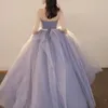 Abiti da festa da sera senza spalline eleganti in rete a strati abito da ballo design abito da sposa vita sottile abiti lunghi