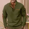 Erkek Hoodies Kontrast renk kadife sweatshirt Erkekler Kontrastla Yaka Stand