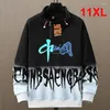 Erkek Hoodies artı 10xl 11xl Erkekler Günlük Moda Gradyan Erkek Bahar Sonbahar Kapüşonlu Sweatshirt Büyük