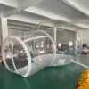 wholesale 3M ,4M Outdoor Rental Camping Clear Transparent Inflatable Bubble Tent/Crystal Dome house With Tunnel single room