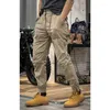 Męskie spodnie Camo Navy spodnie Man harem y2k taktyczny ładunek wojskowy dla mężczyzn TechWear Wysoka jakość Hip Hop Work Hip Hop Work Stacked Sfers