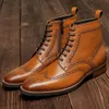 Casual Oxford High Top Leather Dockorio Riding Boots, Men's Formal Boots 527 5