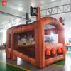 4x3x3mH (13,2x10x10 pés) com soprador Porta grátis Navio Atividades ao ar livre Barco pirata Tema Arma Tiro Inflável Jogo esportivo Brinquedos de carnaval para venda