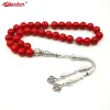 Bracelets Women tasbih Muslim Lady Rosary Red prayer beads 33 66 99 beads Red stone Madam Ladies jewelry