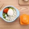 Cartoon Rice Ball Mögelkokt ägg Mögel Söt Bear Rabbit 3D Egg Mold Bento Maker Cutter Decorating Egg Tool Kitchen Gadgets Tillbehör YFA1921