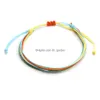 Perlé 3pcs ensemble à la main mtilayer tissé bracelet pour femmes hommes mode bohème tressé cire corde perles de rocaille amitié bricolage Dhgarden Dhagw