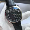 Top Fashion Automatic Mechanical Self Wuring Watch Men Gold Silver Dial Special Small Seconds Design Classic Lederen Strap Clock 292d