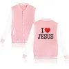 Vestes J'AIME JÉSUS Veste de Baseball Hommes/Femmes Uniforme Manteau Christian Faith Sweat À Capuche JÉSUS ARRIVE BIENTÔT Survêtement Hommes Hauts