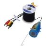 Finder 7 "pouces 15m 1000tvl Fish Finder Finder sous-marin Caméra de pêche 15pcs LED blancs + 15pcs Lampe infrarouge pour la pêche à la glace / mer / rivière