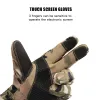 Gants Gants de pêche à écran tactile étanche hommes Glants de pêcheur camouflage chaud chaud hiver