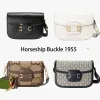 Modemerk Portemonnee Vintage Dames Bruin Leren Handtas Designer Tas Klassiek Horsebit Kwaliteit Luxe Portemonnees Crossbody Dames schoudertas