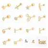 Boucles d'oreilles BOAKO argent véritable 925 2024 tendance Aretes pour femmes 1 pièce étoile amour Triangle Piercing bijoux fins