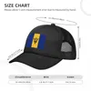 Bollkapslar Klassisk flagga av Barbados Trucker Hat Kvinnor Män Personlig justerbar Baseball Cap Outdoor