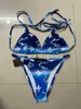 Projektantka Women Swimears Designer Designer Designer Swim Szyborku Kąwy Kąpielowe Projektantka Kobieta Twopiece Bikini z literami stroju kąpielowego na plażę sakwy swimową LL