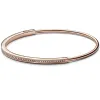 Strands Original Rose Gold & Silver Logo Signature ID Bracelet Bangle Fit Women 925 Sterling Silver Bead Charm Fashion Jewelry