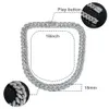 Oem Iced Out Hiphop 15mm 925 zilveren Cubaanse schakelketting Vvs Moissanite Cubaanse schakelketting