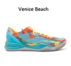 Мамба 8 протро -баскетбольные туфли Венецианский пляж, какая мамбацита Пасхальная корта пурпурная сияющая изумрудный ореол мужчина женщин спортивные кроссовки