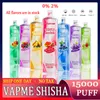 FU Original Vapme Shisha Hookah Puff Shisha 15000 Disponible Vape Mesh Coil 650MAH RECHARGABELT BATTERY 25 ML Prefilled Pod Vape Pen 15K E Cigarett vs Elf Box 14K