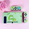 Fall Kawaii Green Frog Funda Nintendo Switch Cover Case Dockable Protective TPU Shell For Switch Controller JoyCon Joy Stick Caps