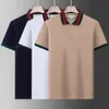 Polo Designer Polos Chemises Pour Homme Mode Focus Broderie Serpent Jarretière Petites Abeilles Motif D'impression Vêtements Vêtements Tee Noir Et Blanc Hommes T-shirt Flyword123