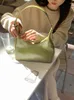 Borse da sera Versatile piccola spalla per le donne Texture Solid Design di nicchia Borsa sotto le ascelle Borsa da donna casual semplice da lavoro quotidiano