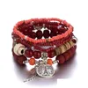 Bracelets de charme Wing Love Charms Bracelets Mode Paris Tour Tennis Bodhi Perles de verre de riz Bracelets perlés Femmes Cadeaux Bohème Colo Dht1U