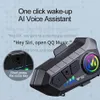 Y10 2x Motosiklet Bluetooth için Intercom 5.3 Kablosuz IPX6 Su Geçirmez Noice Azaltma Handfree kulaklıklar Intersomunicador