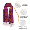 الأوشحة نمط متعدد الألوان في الوشاح على الطراز العربي لفاء للنساء الشتاء الطويل الشتاء دافئ شال شال الأزياء الرفاهية متعددة الاستخدامات