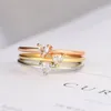 Simple Mini Knuckle Finger Rings Women Love Heart Diamond Ring Classic Luxury CZ Zircon Wedding Jewelry