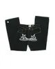 High Street Hip Hop Star Letter Print Jeans Men's Straight Casual Wide Leg