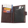 Passport Case PU Leather Retro Hasp Passport Cover Double Headed Portable Travel Wallet for Documents Card Holder Men Women