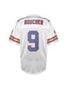 9 Bobby Boucher Uomo Adam Sandler Bobby Boucher FILM The Waterboy Mud Dogs Maglia da calcio con toppa Bourbon Bowl Arancione Bianco Blu S-3XL