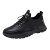 Chaussures pour hommes de grande taille chaussures de sport et de loisirs tige en cuir chaussures de travail noires 45464748 chaussures pour hommes de grand pied chaussures en coton peluche et chaud