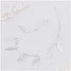 Charm Armbänder 9 Designs 925 Sterling Silber Armbänder für Frauen Mädchen Mode Charm Armreif Kreuz Schmetterling Stern Herz Glocke Kugel Blatt Dhjgl