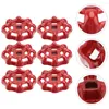 Kitchen Faucets 6 Pcs Gate Valve Handle Shutoff Wheel Round Broach Cast Iron Decor Ball Parts Faucet