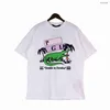 Palm Angel PA Top Summer Loose T-shirt Little Bear Print Fashion Casual Shirt Luxury Clothing Street Mens and Womens Unisex Par Bomull 2049 KXR4