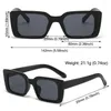 Solglasögon UV400 Small Frame Beach/Travel Rectangle Shades Leopard Sun Glasses Square