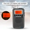 Radio Aircraft Fullband Vhf Radio Portable Fm Am Sw Radio Vhf Cb 30223mhz 2528mhz Air 118138mhz with Dual Alarm Clock